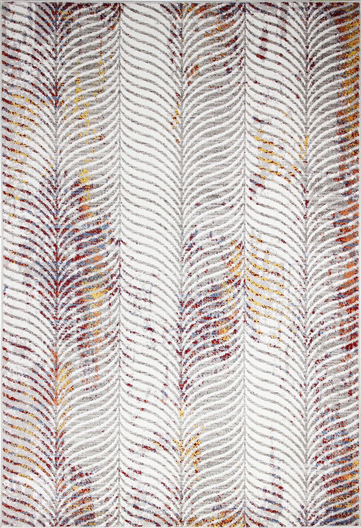 Xyla Area Rug, Ivory Rust