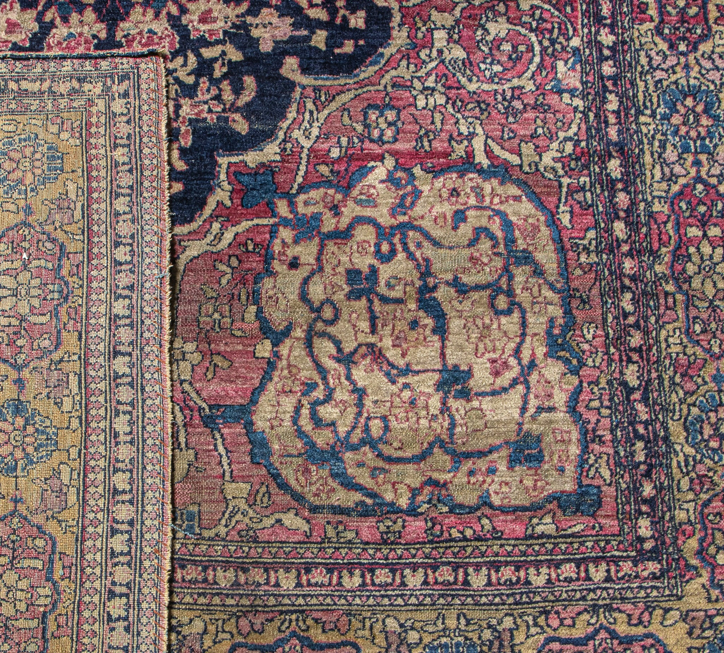 635805-ANTIQUE KERMAN BIJ-DARK BLUE