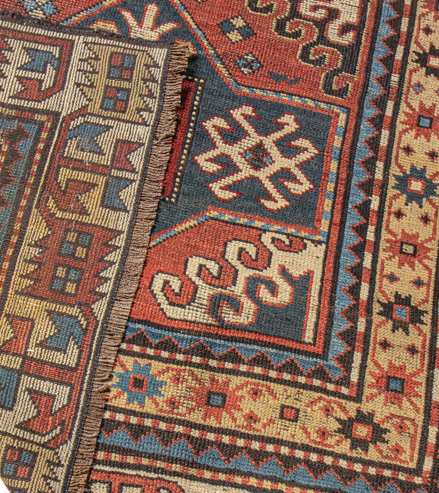 635839-ANTIQUE KAZAK-RUST