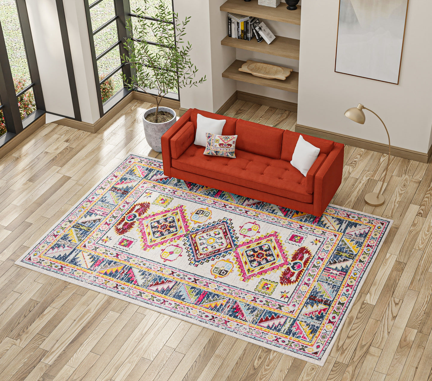 Zita Area Rug, Ivory