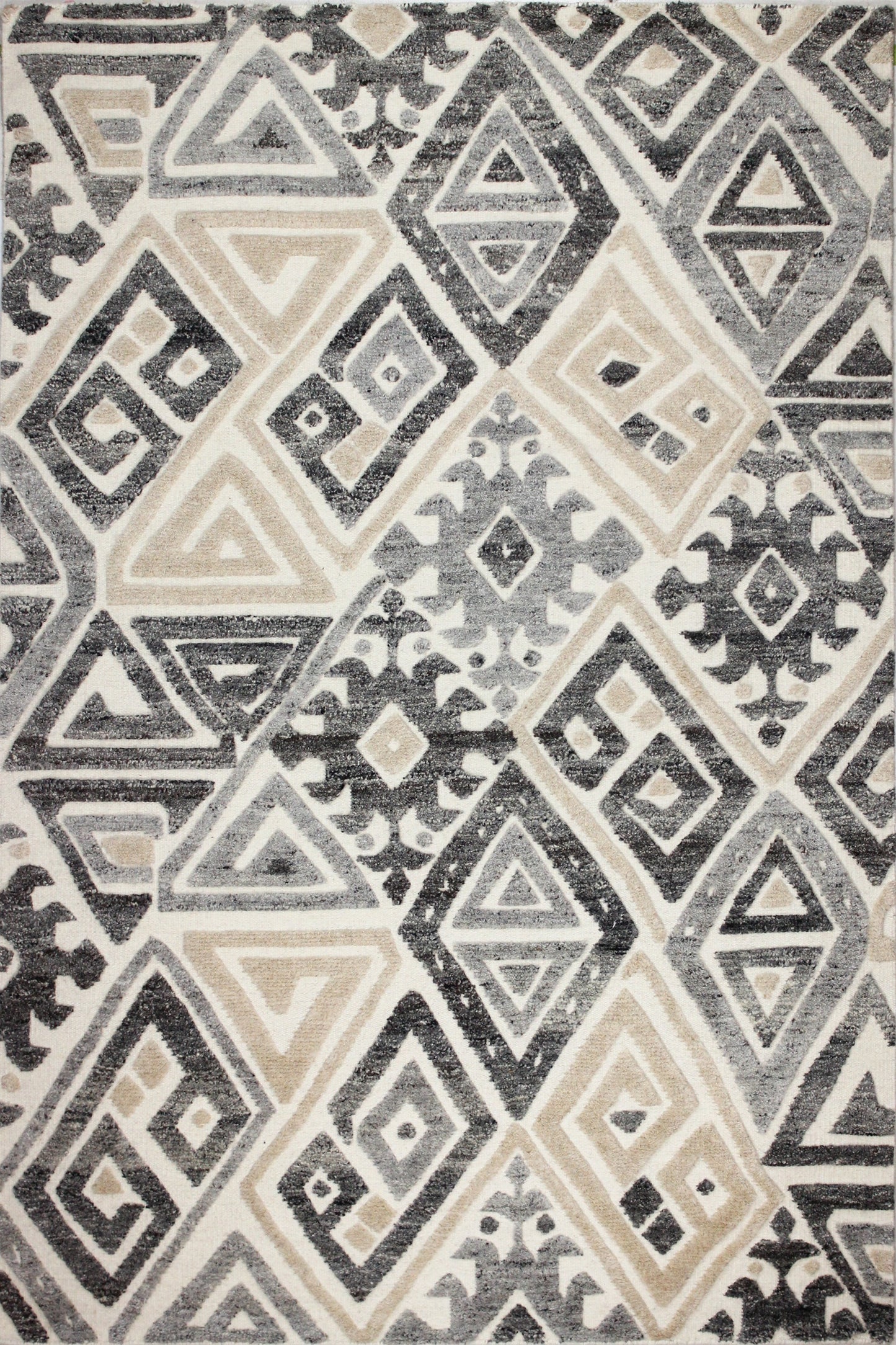 Xun Area Rug, Ivory Grey