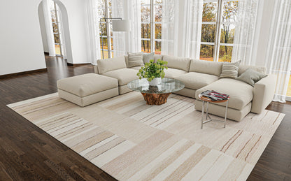 Mavise Area Rug, Beige