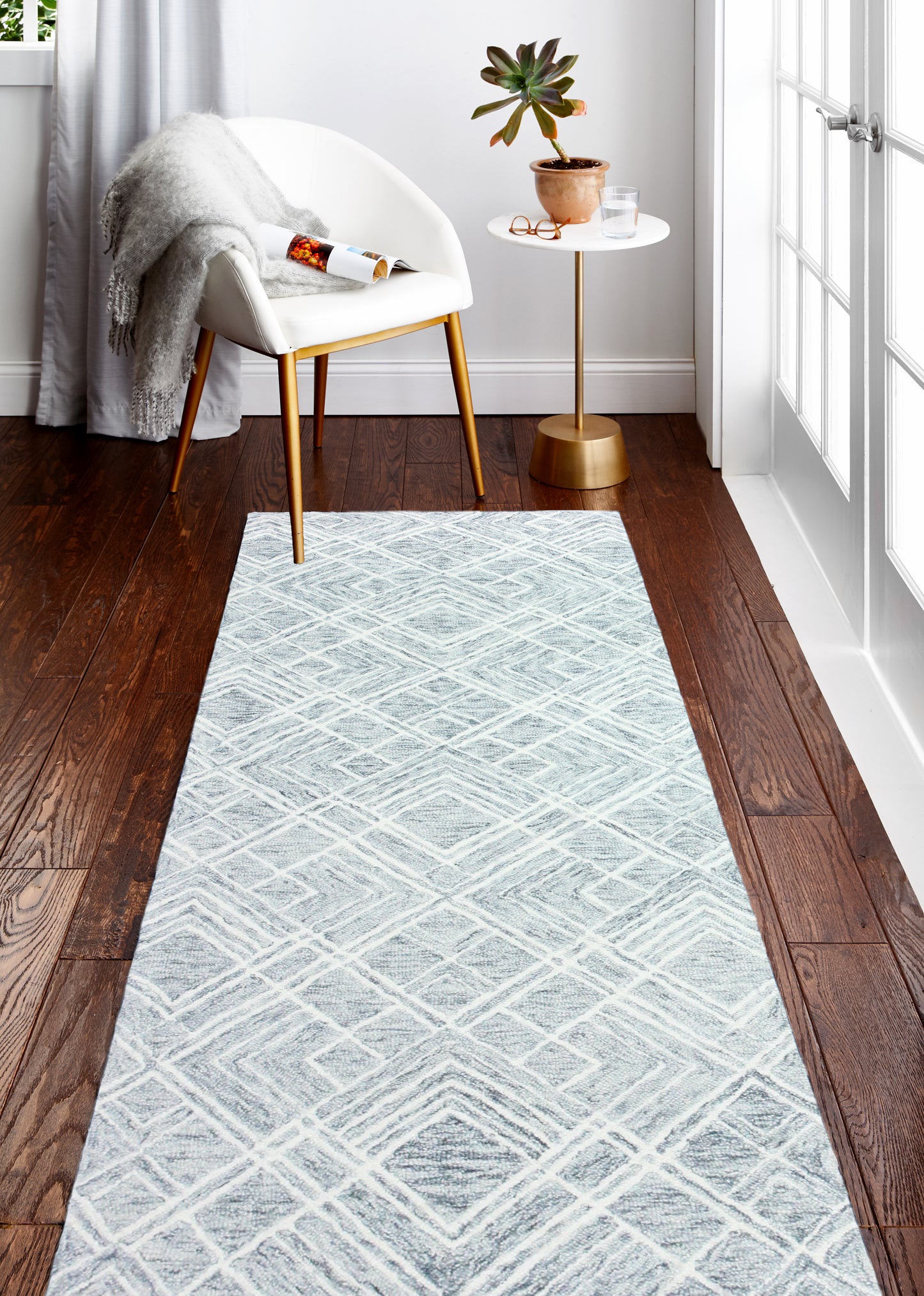 Nazir Area Rug, Silver