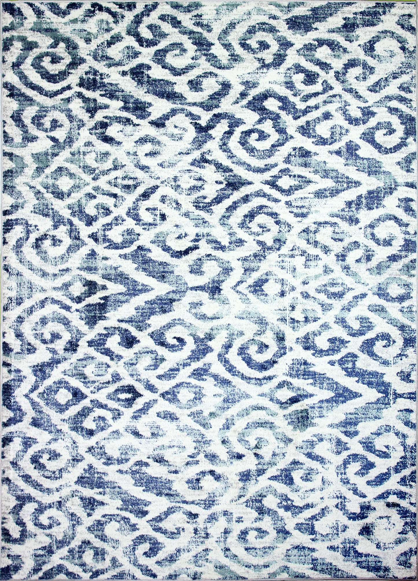 Libby Area Rug, Ivory Blue