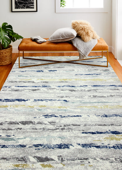 Louis Area Rug, Ivory Grey