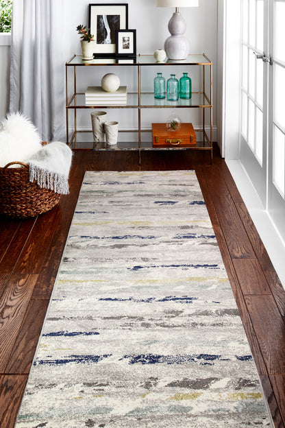 Louis Area Rug, Ivory Grey