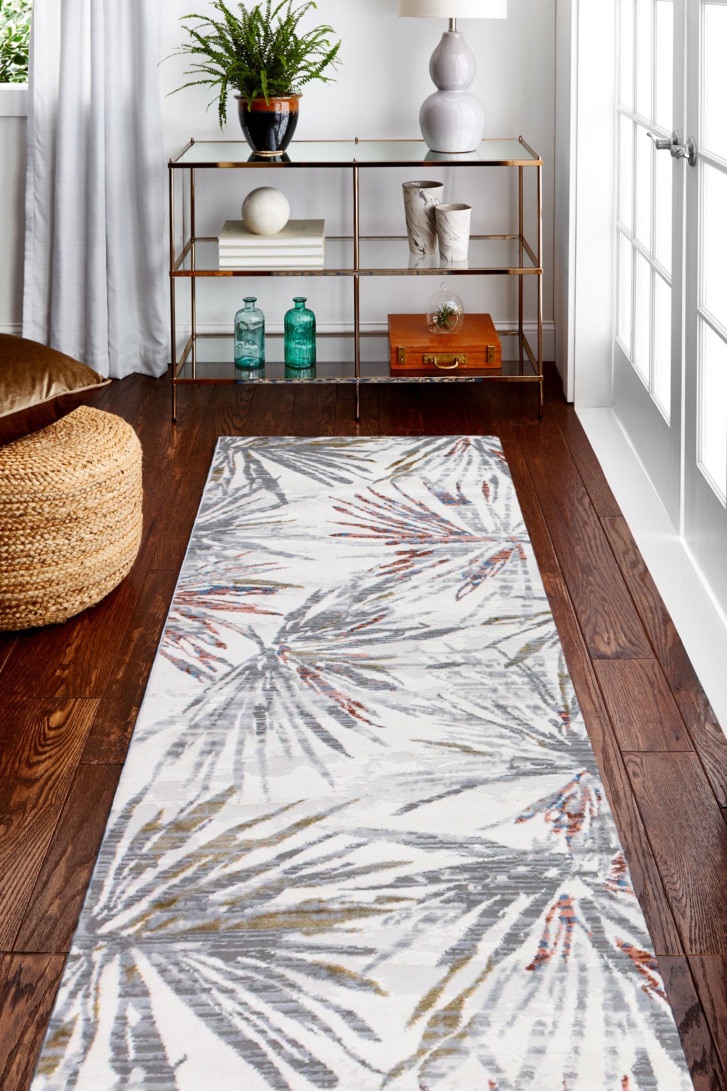 Zevediah Area Rug, Ivory Rust