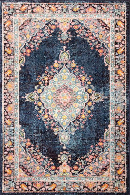 Zarek Area Rug, Navy