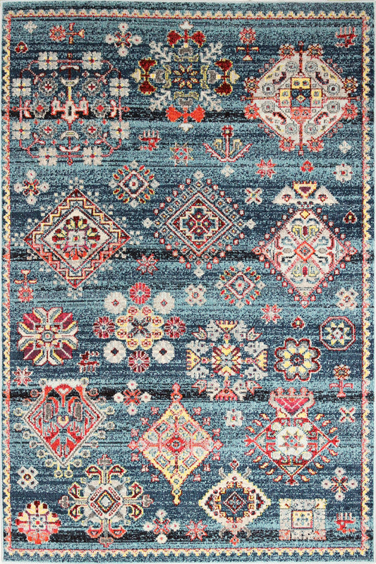 Zaya Area Rug, Teal