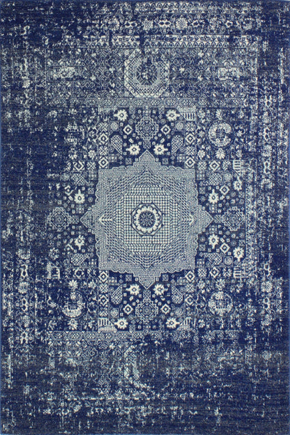 Fanny Area Rug, Dk.Blue