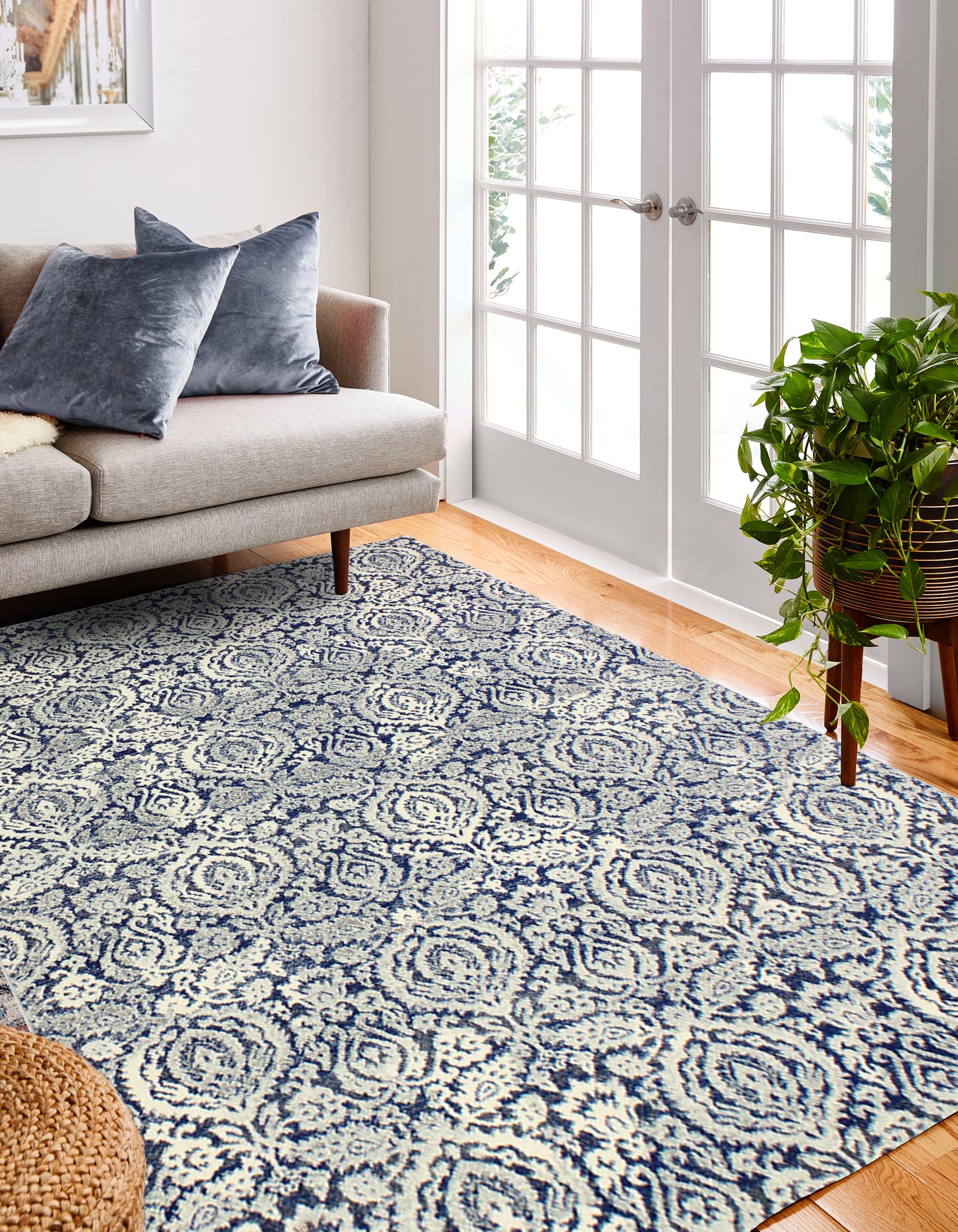 Elena Area Rug, Dk.Blue