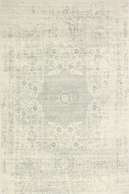 Fanny Area Rug, Ivory Silver