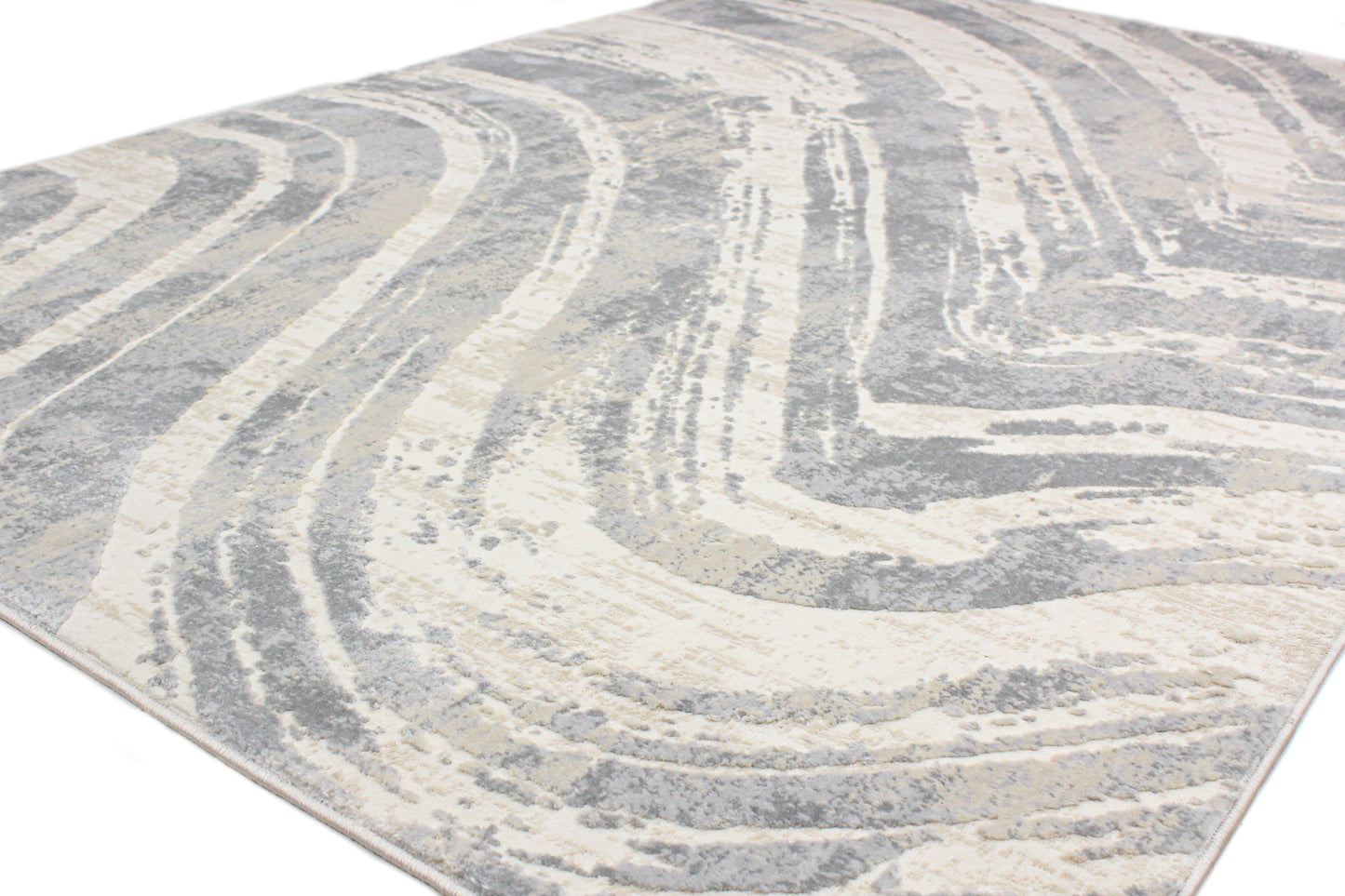 Reya Area Rug, Ivory Grey