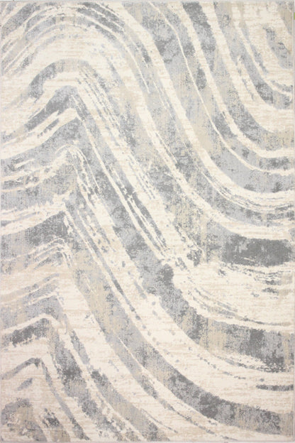 Reya Area Rug, Ivory Grey