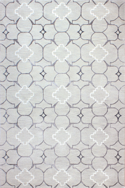 Nina Area Rug, Silver