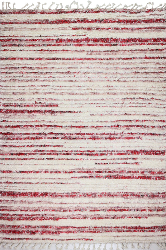 Xever Area Rug, Ivory Red